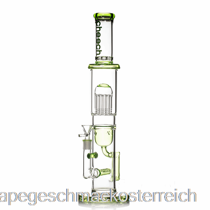 Cheech Glass Tree Recycler Big Rig Bong Green Vape Geschmack
